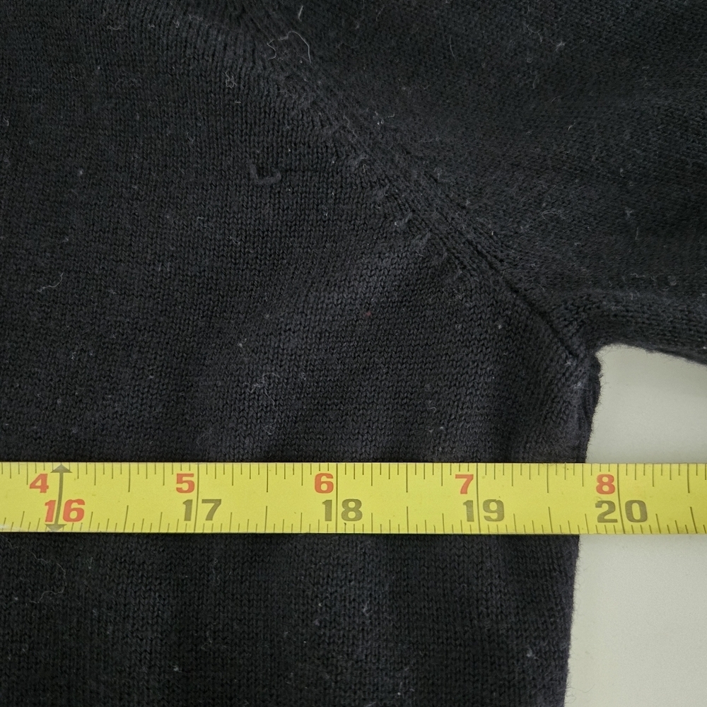 Lululemon Bring It Backbend Sweater Black Open Back Draped Cashmere Blend Tencel - Picture 12 of 12